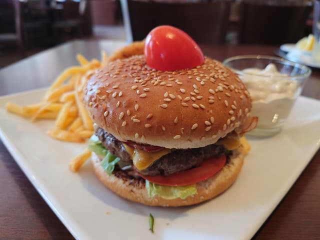 Classic burger s hranolkami